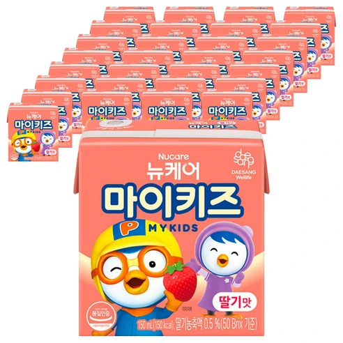 [ㅋㅍ]마이키즈 딸기맛, 150ml, 96개, 150ml × 96개( 88,830원, 26% 할인)