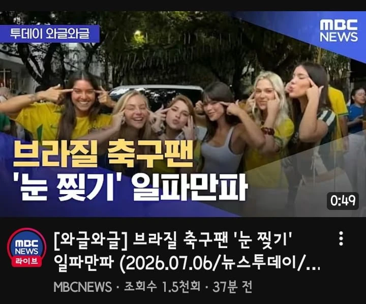 브라질 vs 노르웨이 대리 정의구현