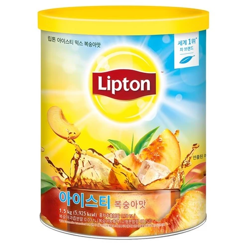 [ㅋㅍ]립톤 아이스티 믹스 복숭아맛, 1.5kg, 1개입, 1개( 9,400원, 28% 할인)