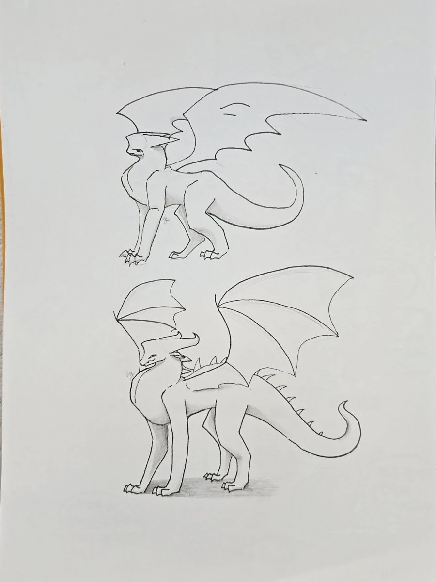 우리 딸이 그린 드래곤 그림 보러오세요.