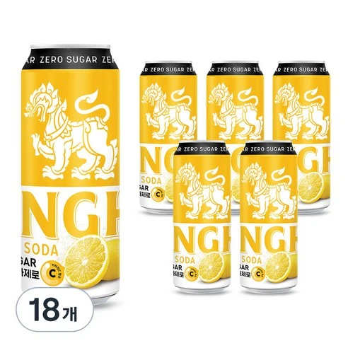 [ㅋㅍ]싱하 레몬소다 제로, 330ml, 18개, 330ml × 18개( 18,110원, 20% 할인)