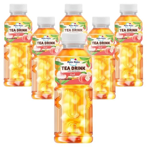 [ㅋㅍ]모구모구 티드링크 위드 나타데코코 복숭아맛, 450ml, 6개( 6,500원, 34% 할인)