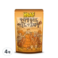 [ㅋㅍ]바프 카라멜 솔티드 아몬드 앤 프레첼, 190g, 4개( 15,430원, 19% 할인)