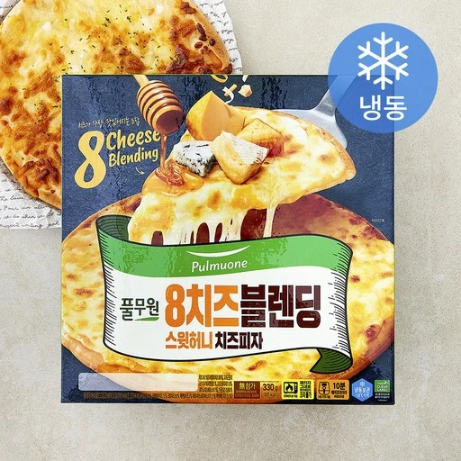 [ㅋㅍ]풀무원 8치즈블렌딩 스윗허니 치즈피자 (냉동)( 4,980원, 23% 할인)