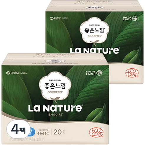 [ㅋㅍ]라네이처 좋은느낌 네이처백 울트라슬림 생리대 날개형( 18,050원, 30% 할인)