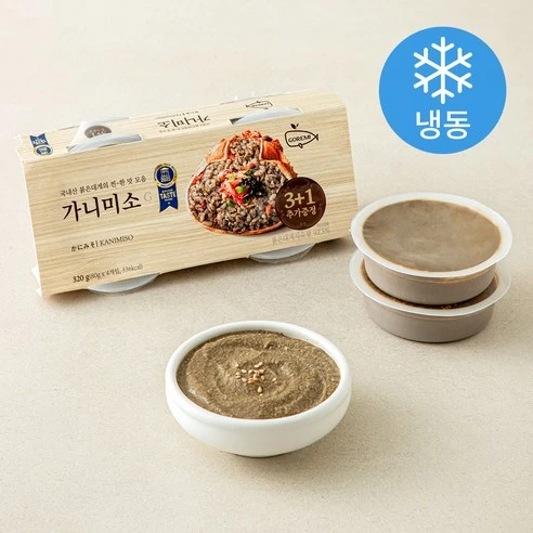 [ㅋㅍ]설레담 가니미소G 더진한 붉은대게장 3 + 1 (냉동), 320g, 1개, 320g × 1개( 9,900원, 22% 할인)