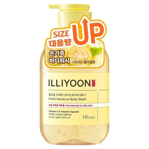 [ㅋㅍ]일리윤 프레쉬 모이스춰 바디워시 시트러스향, 650ml, 1개, 650ml × 1개( 8,900원, 10% 할인)
