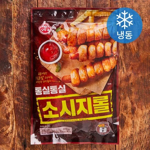 [ㅋㅍ]오뚜기 통실통실 소시지롤 6개입 (냉동), 660g, 1개( 11,980원, 32% 할인)