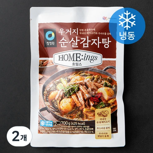 [ㅋㅍ]청정원 호밍스 우거지 순살 감자탕 (냉동), 700g, 2개( 10,000원, 31% 할인)
