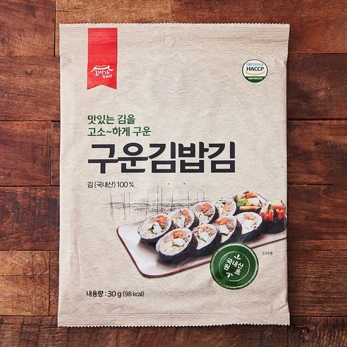 [ㅋㅍ]김이가 구운 김밥김, 30g, 1개입, 1개( 2,560원, 52% 할인)